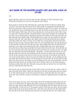 SUY NGẪM VỀ TÍN NGƯỠNG NGƯỜI VIỆT QUA ĐỀN, CHÙA VÀLỄ HỘI