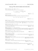 bài tập ứng dụng khảo sát hàm số