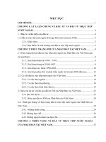Thực trạng và giải pháp thu hút FDI của Nhật Bản vào Việt Nam trong điều kiện hội nhập kinh tế quốc tế