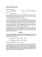 Bài kiểm tra về các công cụ chứng khoán phái sinh - kèm bài giải