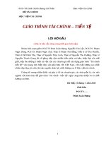 Giáo trình tài chính tiền tệ của trường Học Viện Tài Chính ( Bản cản biên của PGS-TS Đinh Xuân Hạng) ( HAY )