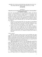 Nghiên cứu sử dụng bột protein nấm men sản xuất từ phụ phẩm men bia trong chăn nuôi gà lấy thịt