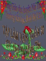 Tập làm văn lớp 2 tuần 30 năm 2011