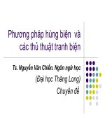 Bài giảng phương pháp hùng biện và các thủ thuật tranh biện