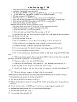 Câu hỏi ôn tập môn đánh giá tác động môi trường (ĐTM)