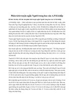 Phân tích truyện ngắn Người trong bao của A.P.Sê-khốp