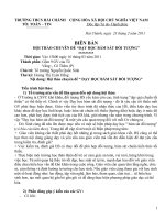 BIEN BAN HOI THAO chuyen de DAY HOC SAT DOI TUONG