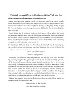 Phân tích con người Nguyễn Khuyến qua bài thơ Vịnh mùa thu