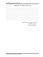 báo cáo thực tập tốt nghiệp- quy trình sản xuất gạch men