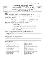 Đề thi học sinh giỏi môn tiếng việt lớp 3