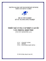 Thiết kế cung cấp điện cho cao ốc văn phòng hiệp phú  quận 9