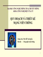 đề tài-QUY HOẠCH VÀ THIẾT KẾ MẠNG VIỄN THÔNG