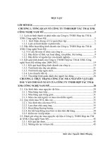 luận văn quản trị kinh doanh Hoàn thiện công tác mua Nguyên vật liệu đầu vào cho sản xuất của Công ty TNHH Hợp tác TM & XNK Công nghệ Nam Mỹ