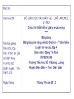 Slide luyện từ và câu 4 -mở rộng vốn từ Du lịch _Thám hiểm -GV Đ.T Tâm