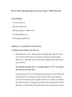 luận văn quản trị kinh doanh Một số giải pháp nhằm tái cấu trúc Công ty TNHH Thái Nam.