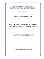 Phát hành cổ phiếu ra công chúng lần đầu tại Việt Nam  Luận văn thạc sĩ