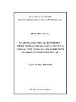Nguyên nhân học thêm của học sinh PTTH-trường hợp thành phố Quy Nhơn và những can thiệp cần thiết từ phía nhà nước để điều chỉnh hoạt động này theo hướng tích cực