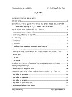 luận văn quản trị kinh doanh Một số giải pháp nhằm hoàn thiện hệ thống kênh phân phối sản phẩm tại công ty TNHH một thành viên thương mại dịch vụ và phát triển Á Châu