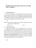 câu hỏi trắc nghiệm tâm lý học đại cương