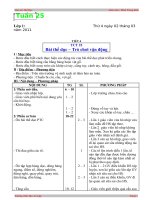 Giáo an Thể Duc lơp 1,2,3,4,5 Tuần 25-28