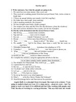 Bài tập theo bài tiếng anh lớp 8 (Unit 2)