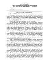 diễn văn ôn lại truyền thống 80 năm thành lập Đoàn TNCS Hồ Chí Minh của huyện Đoàn Yên Bình