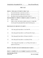 luận văn quản trị kinh doanh TỔ CHỨC SẢN XUẤT KINH DOANH CỦA CÔNG TY TNHH CÔNG NGHỆ THÁI TUẤN