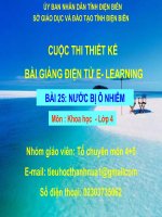 slide khoa học 4 -bài 25 nước bị ô nhiễm