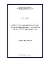 nghiên cứu hoàn thiện hệ thống phân phối sản phẩm giày dép của công ty Bitti's trên thị trường Việt Nam giai đoạn 2007-2015