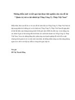 Quản trị rủi ro tài chính tại Tổng công ty Thép Việt Nam  Luận văn thạc sĩ