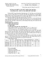 KẾ HOẠCH CHIẾN LƯỢC PHÁT TRIỂN NHÀ TRƯỜNG