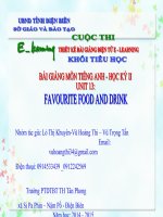 slide tiếng anh 4 -unit 13 favourite food and drink