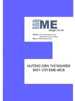 BÁO CÁO-HƯỚNG DẪN THÍ NGHIỆM 8051 VỚI EME-MC8