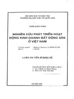 Hoàn thiện hệ thống báo cáo tài chính doanh nghiệp nhằm phù hợp với yêu cầu hội nhập và phát triển kinh tế của Việt Nam