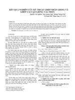 Kết quả nghiên cứu kỹ thuật ghép nhân giống và ghép cải tạo giống vải, nhãn