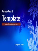 Template PowerPoint Event 67TGp christmas blue v2