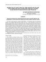 NGHIÊN CỨU KỸ THUẬT CANH TÁC TỔNG HỢP ĐỐI VỚI CÂY SẮN THEO HƯỚNG HIỆU QUẢ VÀ BỀN VỮNG TRÊN ĐẤT CÁT BIỂN VÀ ĐẤT ĐỒI GÒ Ở VÙNG DUYÊN HẢI NAM TRUNG BỘ