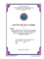 luận văn kế toán   Hoàn thiện công tác kế toán tập hợp chi phí sản xuất và tính giá thành sản phẩm tại Công ty CP Xây dựng và Thương mại MTH