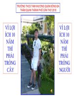 TRƯỜNG THCS TAM KHƯƠNG -THĂM QUAN CẦN THƠ