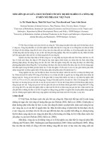 Mối liên quan giữa chăn nuôi bò với mức độ đói nghefp của nông hộ ở miền núi phía Bắc Việt Nam