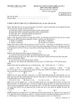 Đề thi thử Đại học khối B-Lần 2(01-11)