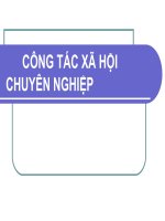 Bài giảng Công tác Xã hội chuyên nghiệp