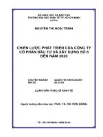 Chiến lược phát triển của công ty cổ phần đầu tư và xây dựng số 8 đến năm 2020  Luận văn thạc sĩ