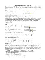 Bài tập về con lắc lò xo