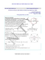Bài toán thời gian trong dòng điện xoay chiều