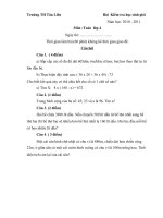 Đề thi tham khảo có đáp án