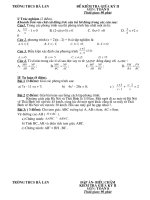 Kiem tra giua ki II toan 8