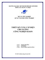 Thiết kế cung cấp điện cho xưởng công nghiệp ba son