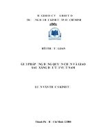 Giải pháp ứng dụng quyền chọn và giao sau xăng dầu tại Việt Nam