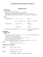 12 đề THI THỬ đại học môn TOÁN –đáp án